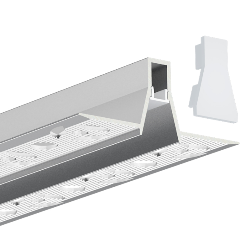 Anti Glare Plaster In LED Aluminum Channel For 5mm Strip Lights